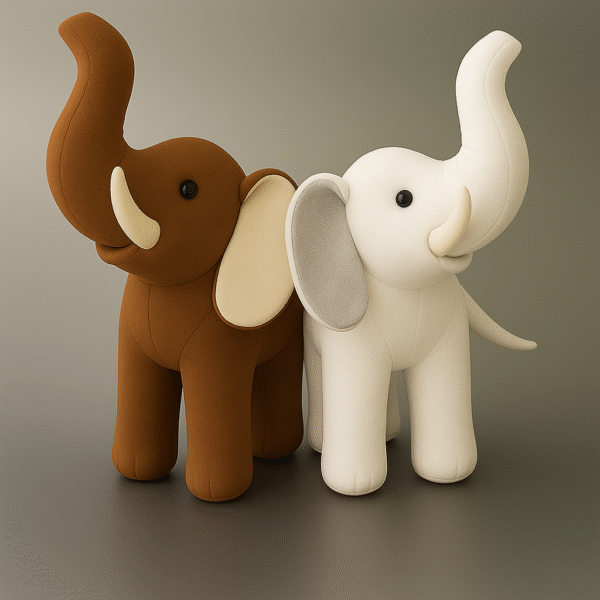Mulberry Silk Hand-Made Elephant – Size L